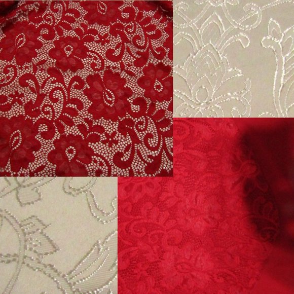 Onix apparel womens blouse size XL sleeveless with lace cape red - Picture 10 of 13